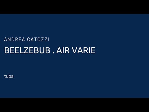 Andrea Catozzi - Beelzebub. Air Varie (piano accompaniment)