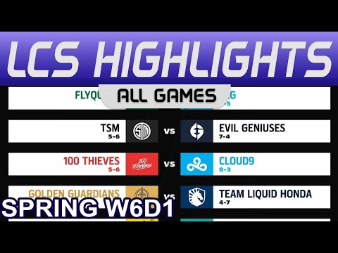 LCS Highlights Week6 Day1 LCS Spring 2023 All Games By Onivia