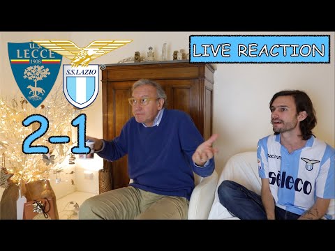 LECCE-LAZIO 2-1 | LIVE REACTION | Roba da pazzi!!