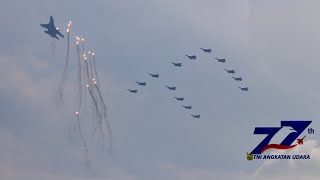 Download lagu AKSI MENEGANGKAN DARI ATRAKSI JET TEMPUR PADA HUT TNI AU KE 77 mp3