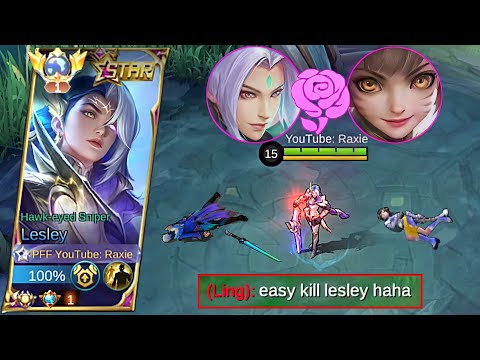 TOP GLOBAL ONESHOT LESLEY VS TOP GLOBAL LING & WANWAN (WHO WILL WIN?) - RAXIE VS TRASHTALKER PARTNER