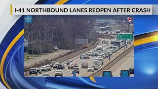 UPDATE: I-41 northbound lanes reopen after crash near College Avenue in Appleton