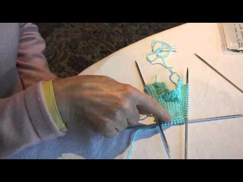 Puppenschuhe Ilona stricken Teil 9