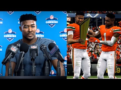 Madden 20 Career Mode - National Championship Game & NFL DRAFT [Face Of The Franchise]