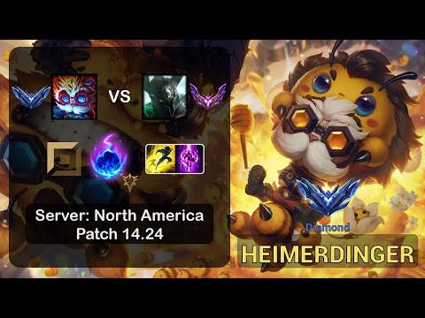 Heimerdinger Top vs Mordekaiser - NA Diamond - Patch 14.24