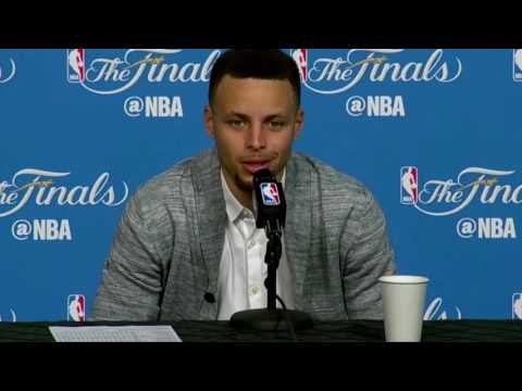 Steph Curry on LeBron James blocking his shots, & talking trash to him. NBA Finals Game 6