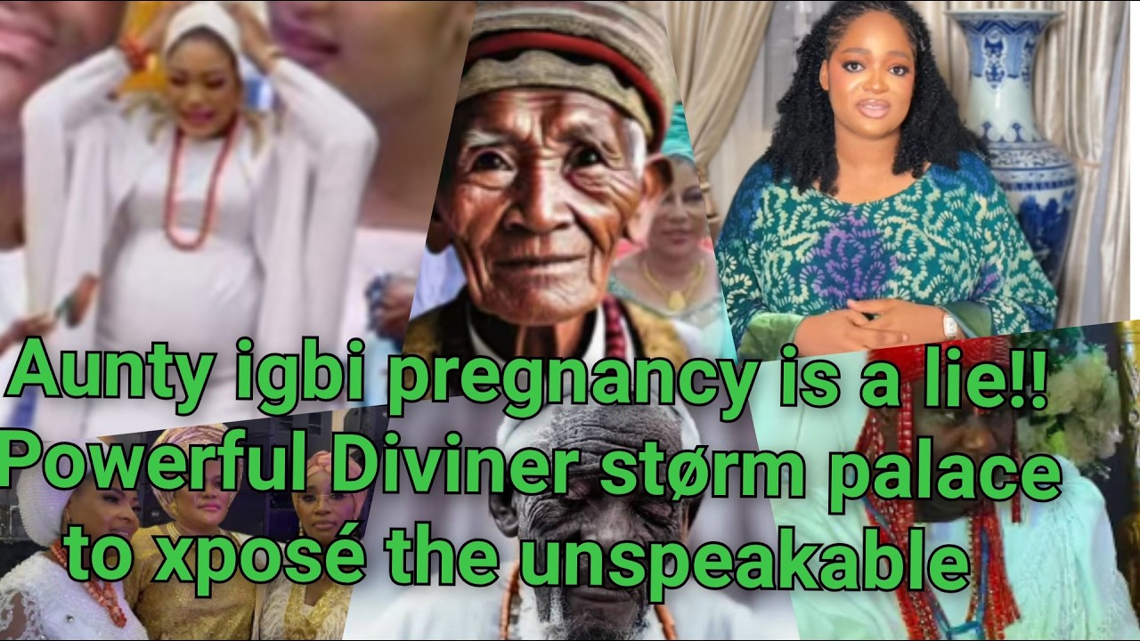 Aunty igbi pregnancy 😱Ebóny in bíg trøublé As powerful diviner størm palace to xpøse theunspeakable