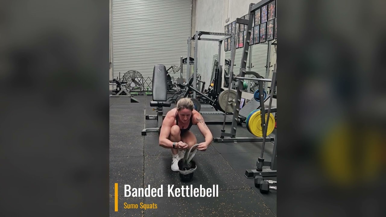 Banded Kettlebell Sumo Squat