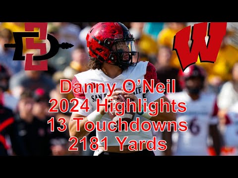 Danny O’Neil 2024 highlights! Wisconsin QB transfer from SDSU