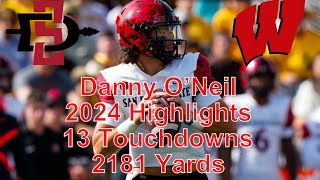 Danny O’Neil 2024 highlights! Wisconsin QB transfer from SDSU