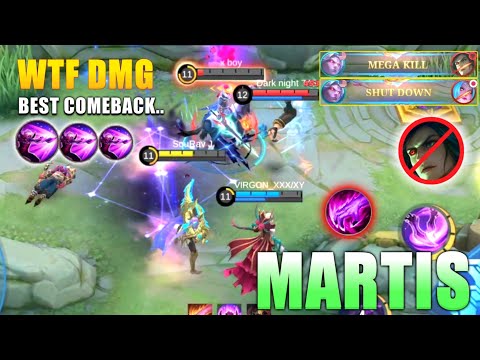 Solo Rank! Hyper Martis Aggressive Kill - Build Top Global Martis 2022 ~ MLBB
