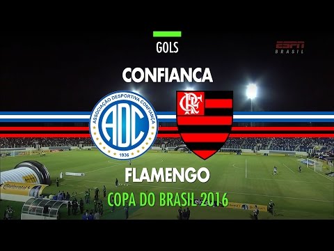 Gol - Confiança 1 x 0 Flamengo - Copa do Brasil - 16/03/2016