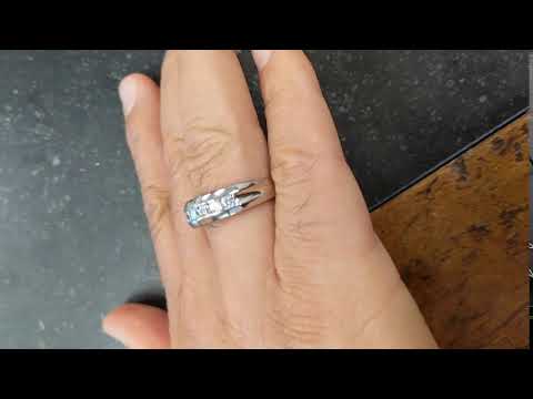 0.98 Ct. Seven Stone Channel Set Men’s Wedding Band - TwoBirch TB-GR-0003-WG-L