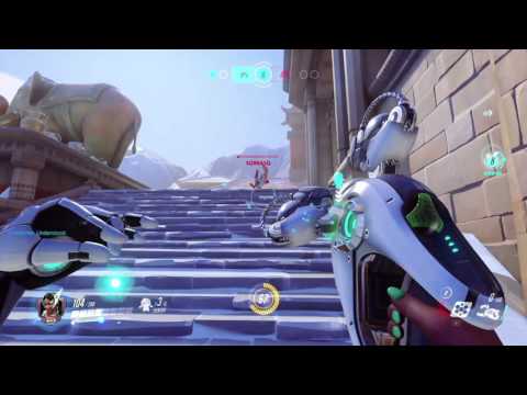 Overwatch Beta gameplay pt45 - Another Awesome Symmetra Run