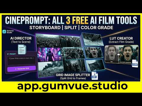 Create AI Movies Faster: AI Director + Grid Splitter + LUT Creator Tutorial Grok Sora