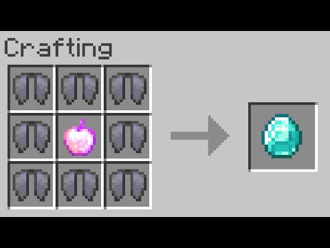 SE IL DIAMANTE SI CRAFTASSE CON LE ELYTRA? - Minecraft Random Crafting