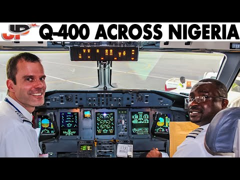 Piloting the Arik Air Dash 8 Q-400 across Nigeria | Cockpit Views