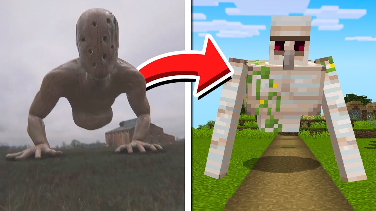 Eu fiz os Mobs em PERSONAGENS ASSUSTADORES no MINECRAFT