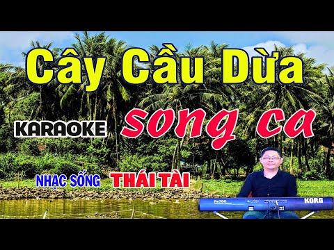 Cây Cầu Dừa Karaoke Song Ca | Nhạc Sống Thái Tài