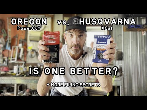 Oregon PowerCut vs Husqvarna XCut | SSWM // Chainsaw Filing for Better Performance