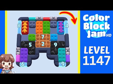 Color Block Jam Level 1147 Solution Walkthrough