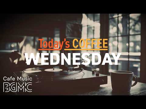 Today's COFFEE WEDNESDAY: 4K Vinyl Cafe Music ☕ Smooth Piano Jazz for Calm Focus