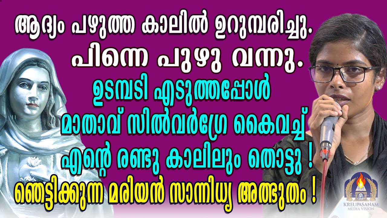 ആദ്യം പഴുത്ത കാലിൽ ഉറുമ്പരിച്ചു.പിന്നെ പുഴു വന്നു.ഉടമ്പടി എടുത്തപ്പോൾ മാതാവ് സിൽവർഗ്രേ കൈവച്ച്