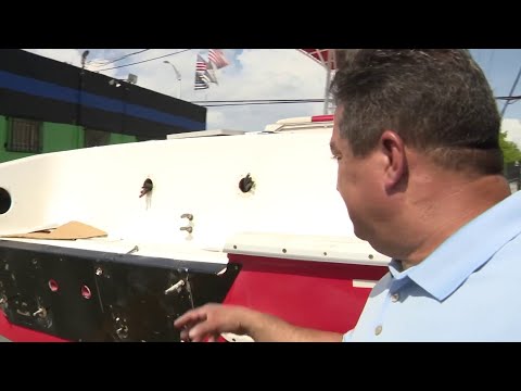 Thieves abandon speed boat after stripping it for parts