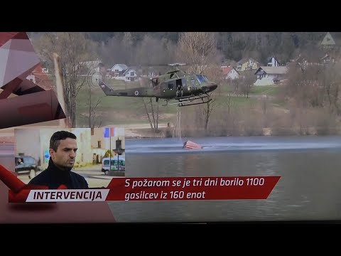 POŽAR  POTOČE NAD  PREDDVOROM  OGLED POŽARIŠČA    2022