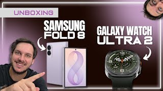 Galaxy Z Fold 8 e Watch Ultra 2: unboxing e primeiras impressões