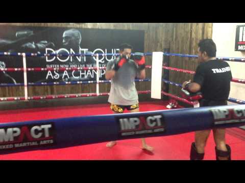 Private training with Narong at IMPACT MMA Indonesia