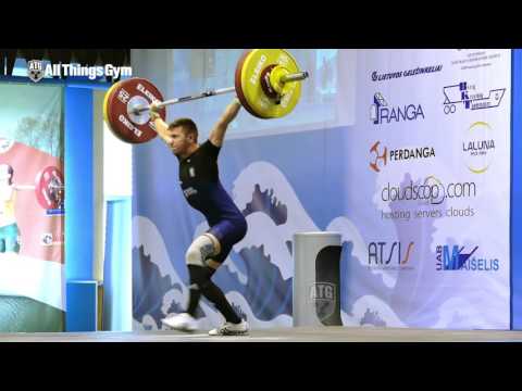 Mirco Scarantino 113kg Snatch 2015 European Junior Champion
