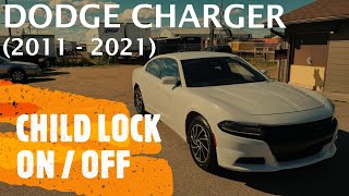 Dodge Charger - HOW TO ENGAGE / DISENGAGE CHILD LOCK (2011 - 2021)