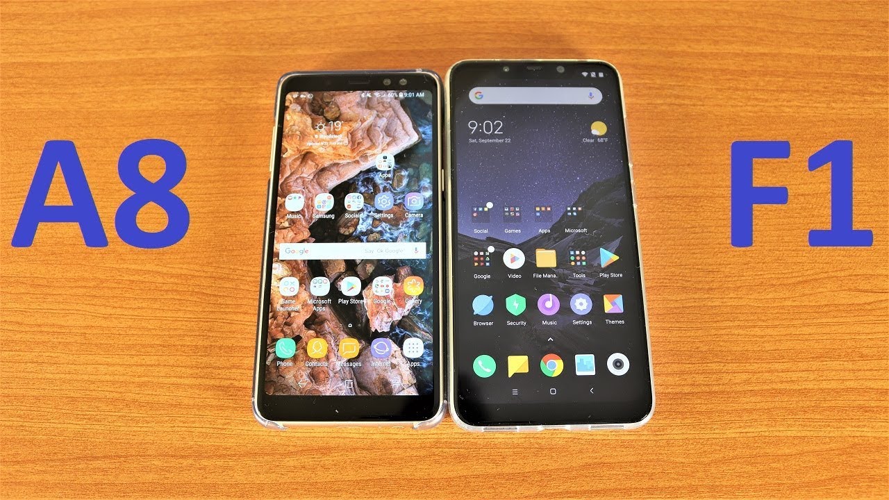 Galaxy A8 2018 Vs Pocophone F1 Speed Test