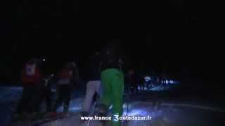 preview picture of video 'Rando des lumières à Gréolières les neiges'