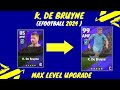 K. De Bruyne Max Level Training Upgrade in eFootball 2024 mobile I AFTER UPDATE.