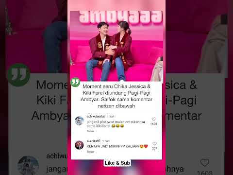 Chika Jessica & Kiki Farel jadi bintang tamu Pagi-Pagi Ambyar. #chikajessica #kikifarrel #artis