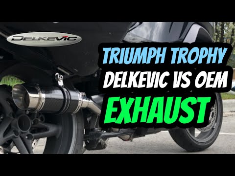 Delkevic Vs OEM Exhaust | Triumph Trophy SE