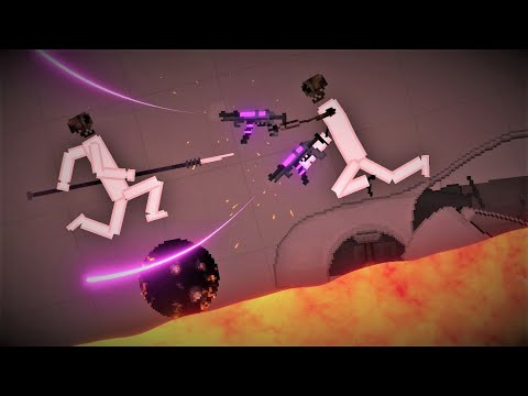 Battles with the Blink Dagger on Lava Map in People Playground