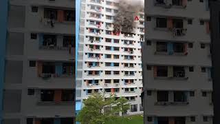 Woman arrested after allegedly setting fire to Sembawang HDB flat