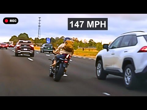 Craziest Motorcycle Chases Caught on Police Dashcam