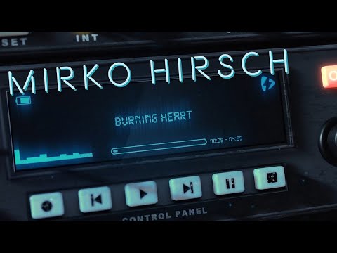 Mirko Hirsch - Burning Heart - Official Lyrics Visualizer - New Gen Italo Disco - Retro Power Disco