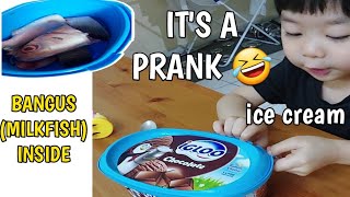 Pranking my Son for the First time. watch his reaction.