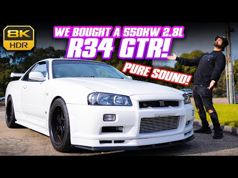 We Bought A 550KW 2.8L R34 GTR! Big Turbo Sound with HKS Godzilla!