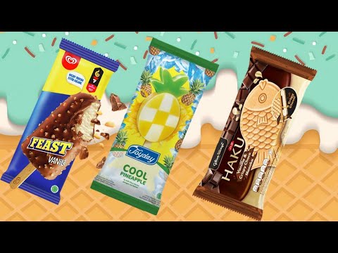 ASMR Ice Cream Opening Haul Unpacking ice Cream walls solero