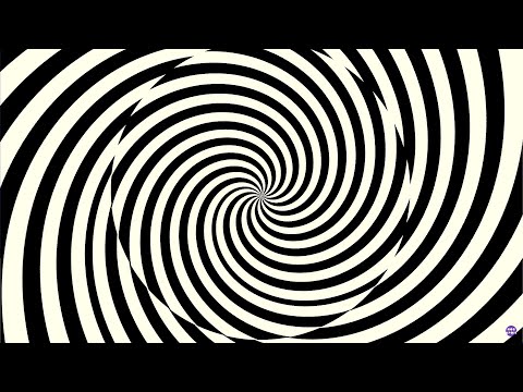 Inverted Magic Spiral Hypnosis - Double Optical Illusion - White and Black Magic Spiral