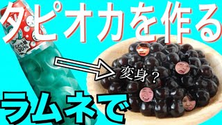 タピオカって、ラムネで作れるらしいよ！