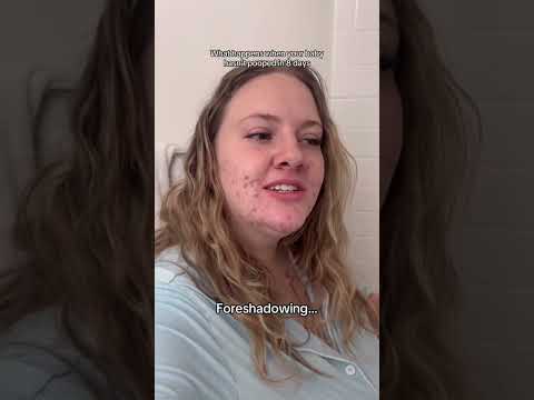 One year ago today we learned to not give our baby prune juice and then leave the house