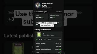 Download lagu Use this audio mor subscriber 📈 mp3