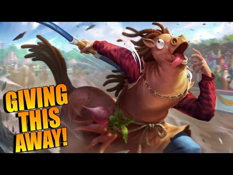 IM GIVING AWAY THIS SUPER WHACKY CHIRON SKIN! - Masters Ranked Duel - SMITE
